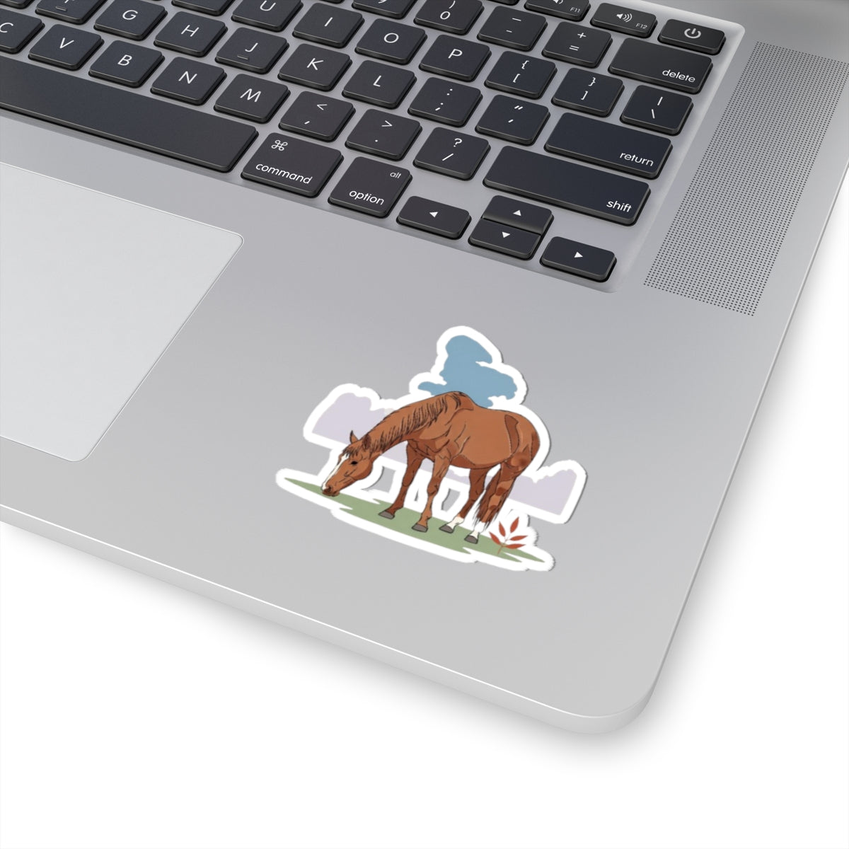 Rustic Horse Kiss-Cut Stickers | Equestrian Decor, Laptop Stickers, Horse Lover Gifts, Farmhouse Aesthetic, Nature-Inspired Art
