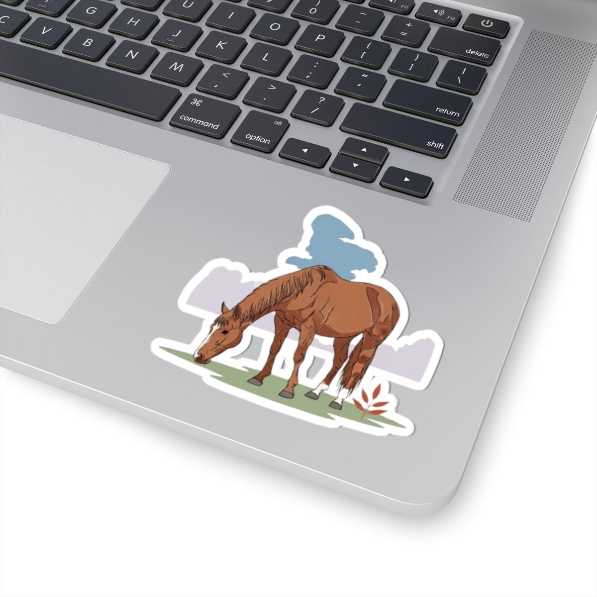 Rustic Horse Kiss-Cut Stickers | Equestrian Decor, Laptop Stickers, Horse Lover Gifts, Farmhouse Aesthetic, Nature-Inspired Art