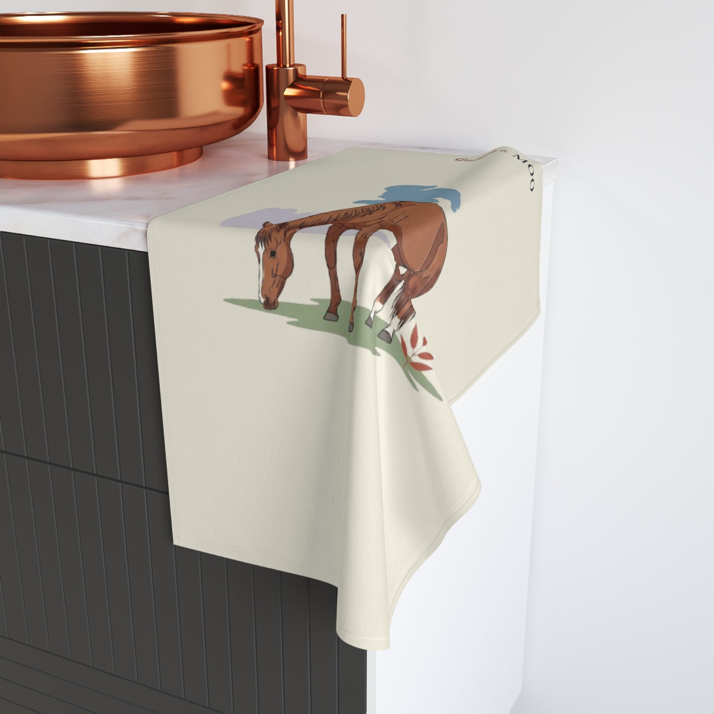 Toalla de manos ecuestre, toalla de cocina con caballos, decoración de granja, regalo para amantes de los caballos, toalla con encanto rústico