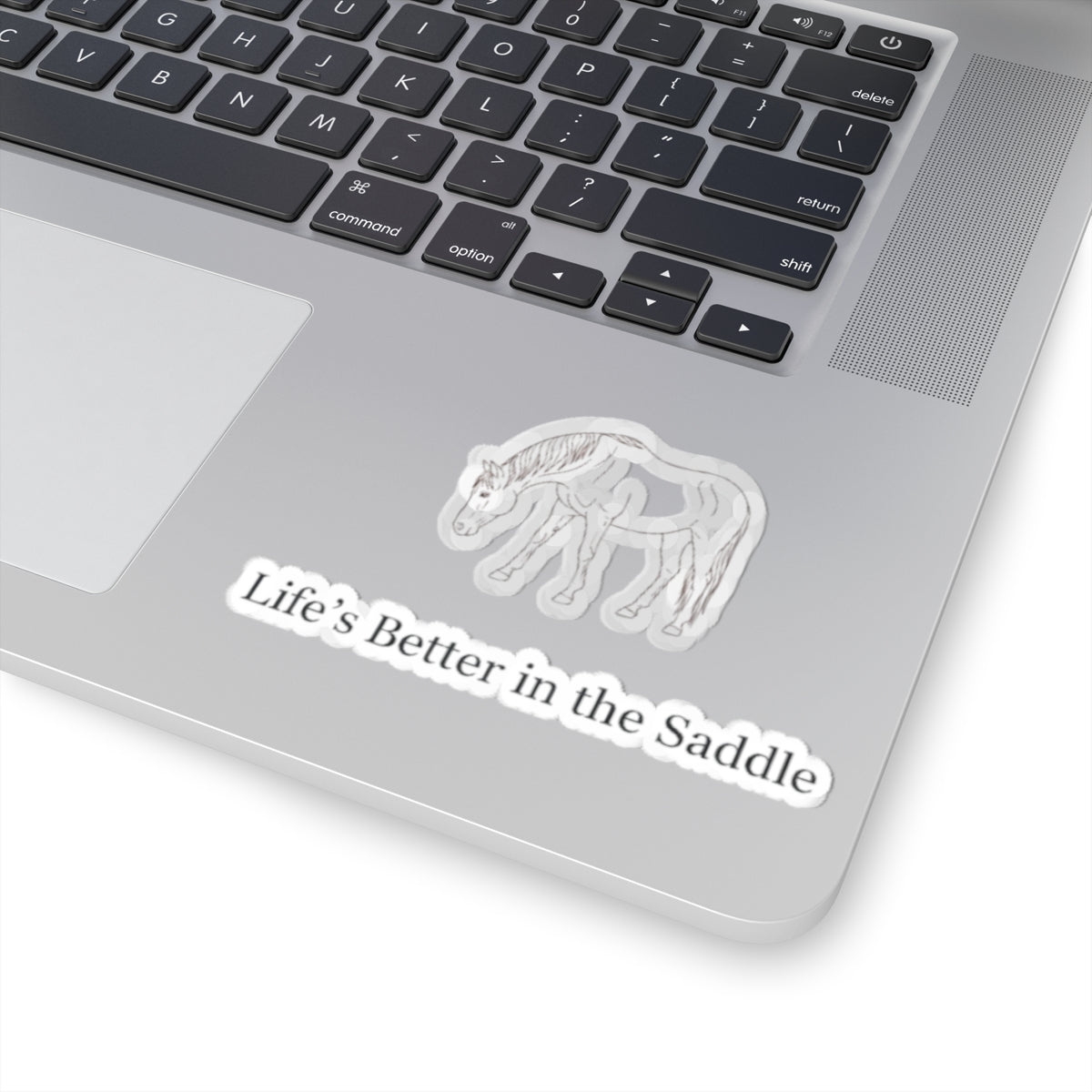 Horse Lover Kiss-Cut Stickers, Life's Better in the Saddle, Equestrian Gifts, Horse Decor, Laptop Stickers, Saddle Up Decor