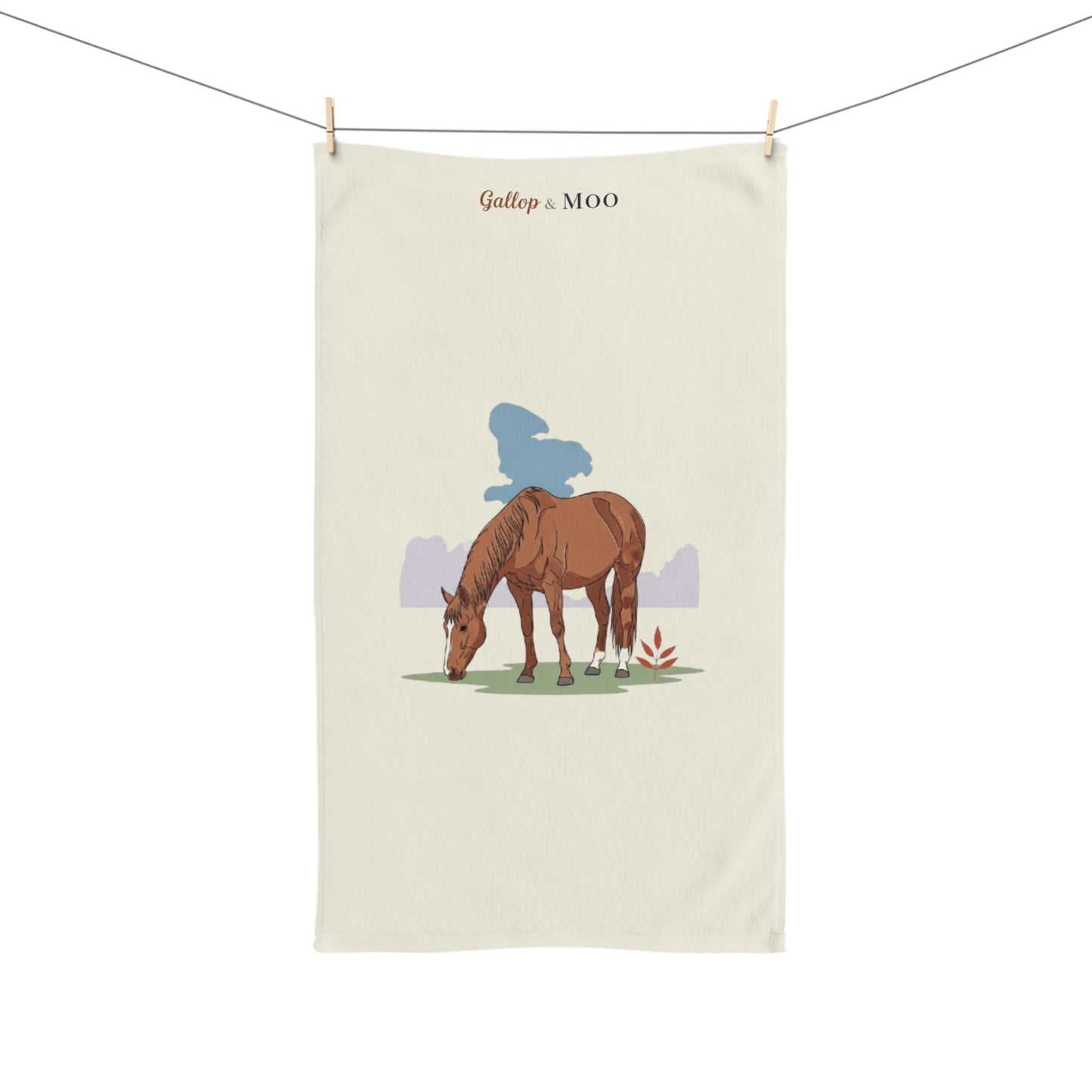 Toalla de manos ecuestre, toalla de cocina con caballos, decoración de granja, regalo para amantes de los caballos, toalla con encanto rústico
