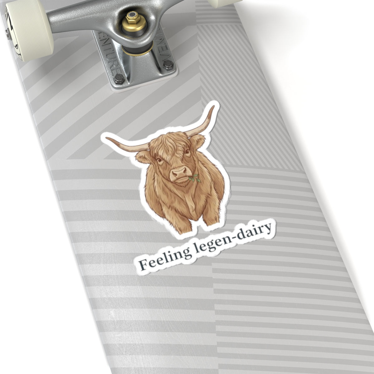 "Feeling legen-dairy" Cow Kiss-Cut Stickers | Cute Dairy Cow Decor, Laptop Stickers, Gift for Animal Lovers, Journaling Supplies, Farmhouse Aesthetic