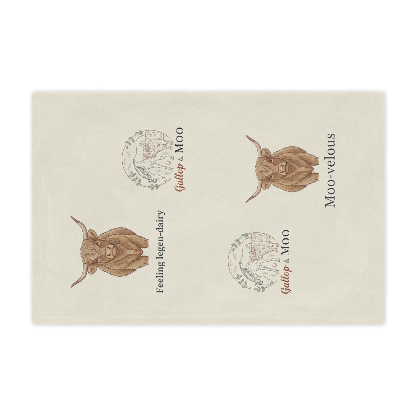 "Feeling legen-dairy" "Moo-Velous" Minky Blanket, Cozy Farm-Themed Throw Blanket, Cute Gift for Dairy Lovers, Nursery Decor, Animal Lover's Gift