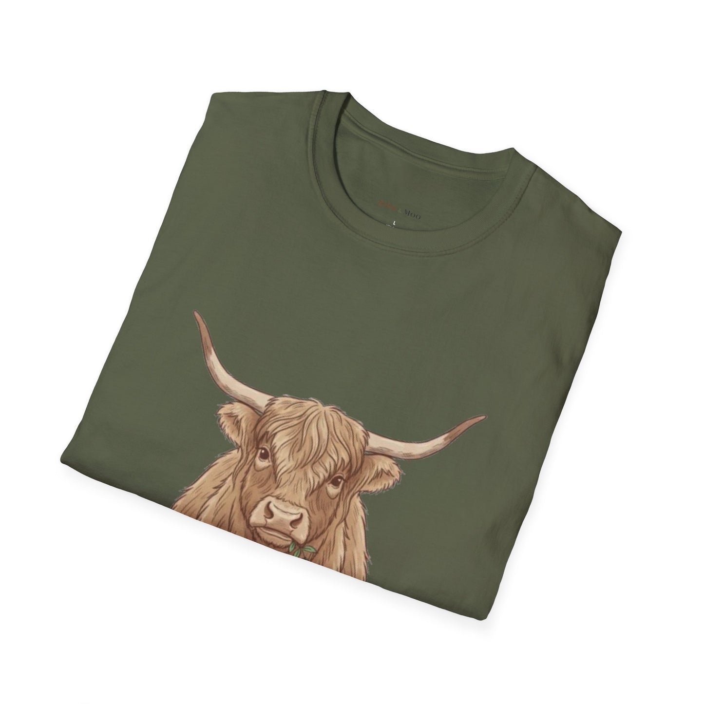 Rustic Farm Animal Tee, Cow T-Shirt, Nature Lover Gift, Unisex Tee, Livestock Tee, Cute Farm Apparel