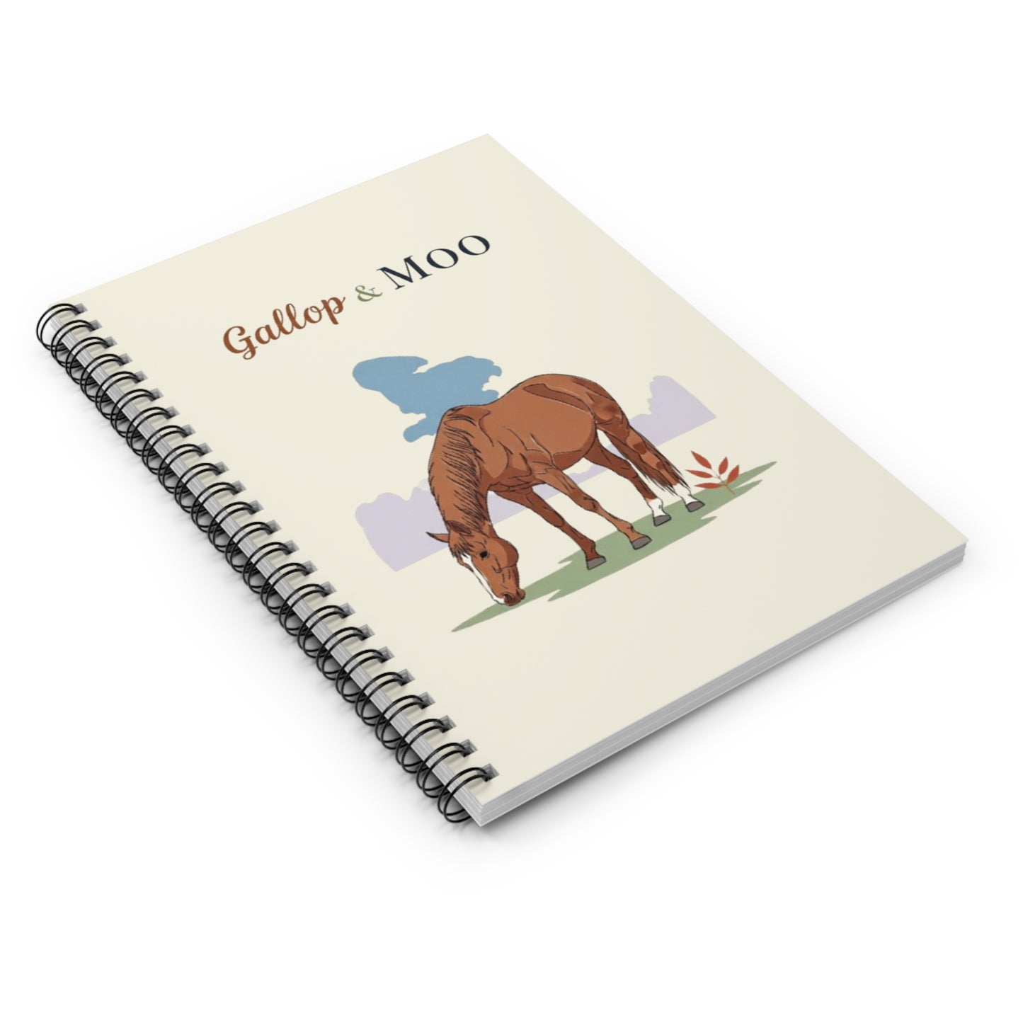 Horse-Themed Spiral Notebook - Perfect for Animal Lovers, Students, or Journaling