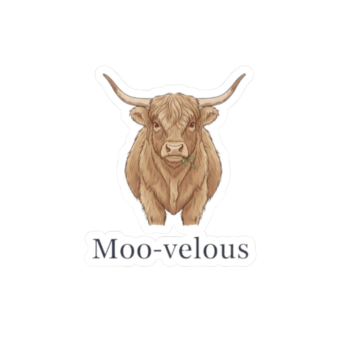 "Moo-velous" Cute Cow Kiss-Cut Stickers for Farmers, Animal Lovers, Scrapbooking, Room Decor, Gift Ideas