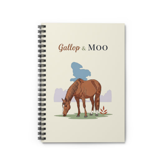 Horse-Themed Spiral Notebook - Perfect for Animal Lovers, Students, or Journaling